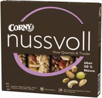 Corny nussvoll nuss-quartett & traube 4x24g