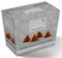 Bianca truffles - Cocoa Truffles Christmas Luxe Box Silver Shiny Foil 175g