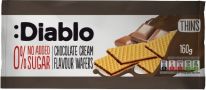 :Diablo No Added Sugar Chocolate Cream Flavour Wafers 160g