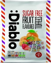 :Diablo Sugar Free Fruit Flavoured Toffees Sweets 75g