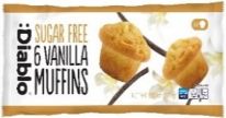 :Diablo Sugar Free 6 Pack Vanilla Muffins 6x45g