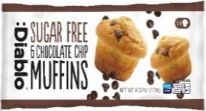 :Diablo Sugar Free 6 Pack Chocolate Chip Muffins 6x45g