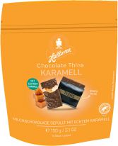 Halloren Chocolate Thins Caramel 150g