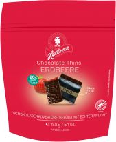 Halloren Chocolate Thins Strawberry 150g