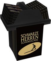 Schwarze Herren Trüffel & Pralinen 124g-125g, Display, 27pcs