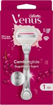 Gillette Venus Comfortglide Sugarberry Platinum Rasierapparat mit 1 Klinge