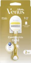 Gillette Venus Comfortglide Gold Olympic Rasierapparat mit 2 Klingen + Rasiererhalter