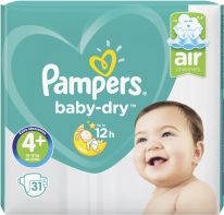 Pampers Baby Dry Gr.4+ Maxi Plus 10-15kg Sparpack