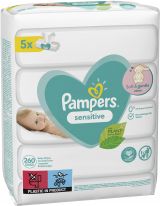 Pampers Feuchte Tücher Sensitive 5x52pcs