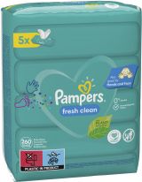 Pampers Feuchte Tücher Fresh Clean 5x52pcs