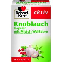 Doppelherz Knoblauch-Kapseln mit Mistel + Weißdorn 60mg/24mg/54mg 480 Kapseln