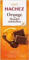 Hachez Orange mit Mandel 90g