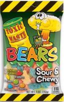 Toxic Waste Sour Gummy Bears Bag 143g