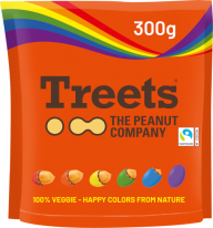 Treets Peanuts Rainbow 300g