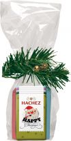 Hachez Christmas Weihnachts-Täfelchen Feine Vollmilch im Klarsichtbeutel 75g