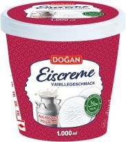 Dogan Eiscreme mit Vanillegeschmack Halal 1000ml