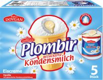 Plombir Kondensmilch Eiscreme 5 Stück 600ml