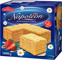 Napoleon Blätterteigtorte mit Puddingcreme 1000g