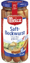 Meica 6 Saft-Bockwurst in Eigenhaut 180g