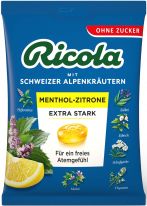 Ricola Menthol-Zitrone Extra Stark o.Z. 75g