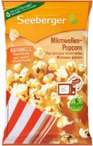 Seeberger Mikrowellen Popcorn Karamell Sonnenblumenöl 90g