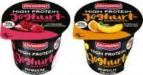 Ehrmann High Protein Joghurt Himbeere Granatapfel / Pfirsich Orange 200g, 8pcs