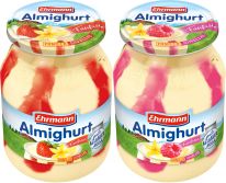 Ehrmann Almighurt Vanilla-Erdbeer/Vanilla-Himbeer 500g, 6pcs