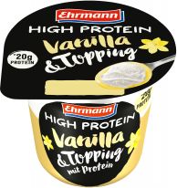 Ehrmann High Protein Pudding mit Topping Vanille 200g