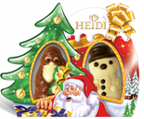 Heidi Christmas Weihnachtsmann & Schneemann, 2-fach sortiert 40g