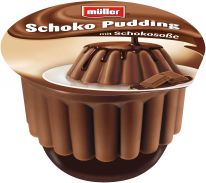 Müller Schoko-Pudding Mit Schokososse 450g