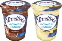 Landliebe Vollmilch Pudding Schokolade/Vanille 500g, 12pcs