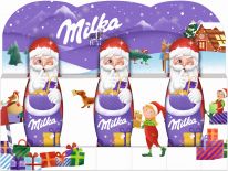 Mondelez Christmas - Milka Weihnachtsmann Alpenmilch 3 x 15g