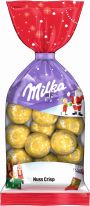 Mondelez Christmas - Milka Weihnachts-Kugeln Nuss-Crisp 100g