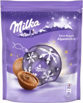 MDLZ DE Christmas Milka Feine Kugeln Alpenmilch 90g