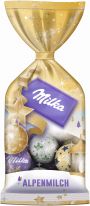 Mondelez Christmas - Milka Weihnachts-Kugeln Alpenmilch Design Edition 100g
