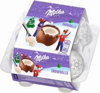 MDLZ DE Christmas Milka Snow Balls Milchcrème 112g