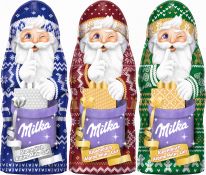 Mondelez Christmas - Milka Weihnachtsmann Alpenmilch Design Edition 45g