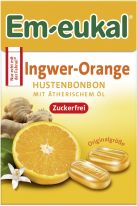 Em-eukal Minis Ingwer-Orange zuckerfrei 50g