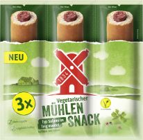 Rügenwalder Vegetarischer Mühlen Snack Bundle - Typ Salami im Teigmantel 3x40g