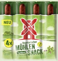 Rügenwalder Vegetarischer Mühlen Snack Bundle - Typ Salami 4x20g