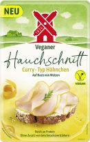 Rügenwalder Veganer Hauchschnitt Curry - Typ Hähnchen 70g, 8pcs