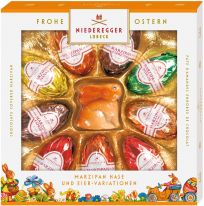 Niederegger Easter Marzipan Eier Variationen & Hase 6 sort 175g