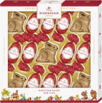 Niederegger Easter Marzipan Eier Classic und Hasen in Zartbitter-Schokolade 187g
