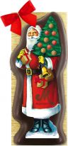 Odenwälder Marzipan Christmas Schoko Weihnachtsmann mit Dekoraufleger 75g