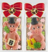 Odenwälder Marzipan Christmas Crazy Pig Sortiment im Beutel 35g