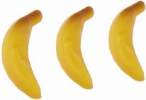 Odenwälder Marzipan Bananen Mini Dekor, lose 200g