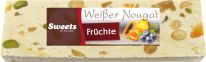 Sweets for my sweet Weißer Nougat Riegel mit Früchten im Schlauchbeutel 150g