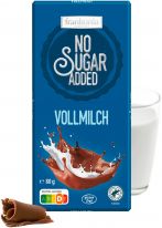 Frankonia No Sugar Added Vollmilch Schokolade 80g