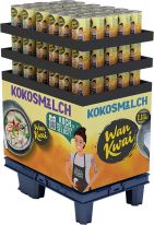 Wan Kwai Kokosmilch 2 sort 400ml, Display, 108pcs