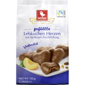 Lambertz Christmas Weiss Gefüllte Lebkuchen-Herzen Vollmilch 150g Display, 324pcs